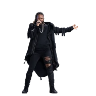 Jason Derulo Black Hooded Long Coat 