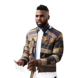 Jason Derulo Patchwork Leather Jacket 