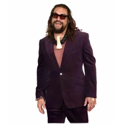 Jason Momoa The Wrecking Crew Purple Blazer Jason Momoa The Wrecking Crew Purple Blazer