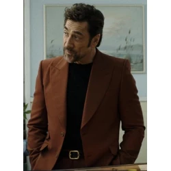 Javier Bardem F1 Movie Brown Coat