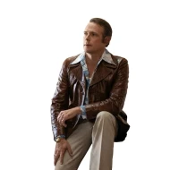 Jeff Gladstone The Bearded Girl Brown Leather Jacket