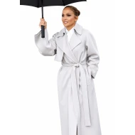 Jennifer Lopez Office Romance 2026 Grey Trench Coat