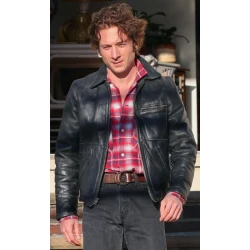 Jeremy Allen Deliver Me from Nowhere Distressed Leather Jacket