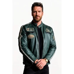 Jesse Kove The Bluff Green Leather Jacket