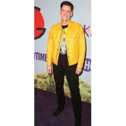 Jim Carrey Yellow Leather Jacket