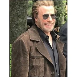 John Travolta The Poison Rose Brown Suede Jacket John Travolta The Poison Rose Brown Suede Jacket