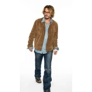  Johnny Depp Brown Suede Leather Jacket