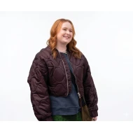 Julia Lester The Four Seasons Quilted Maroon Jacket