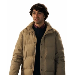 Jumanji Open World Alex Wolff Beige Puffer Jacket
