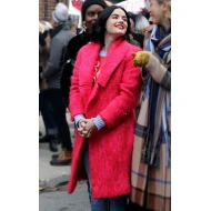 Katy Keene Lucy Hale Red Wool Coat