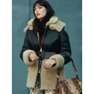 Kaya Scodelario The Gentlemen S01 Shearling Jacket