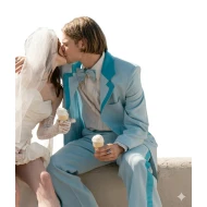 Keenan Tracey The Bearded Girl Blue Tuxedo Suit