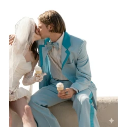 Keenan Tracey The Bearded Girl Blue Tuxedo Suit