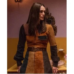 Keira Knightley Misbehaviour Leather Coat