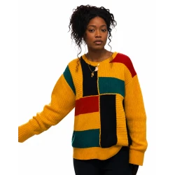 Keke Palmer The Burbs 2026 Colorblock Knit Sweater