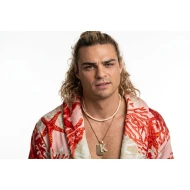 Ken Masters Street Fighter 2026 Coral Print Kimono Bathrobe