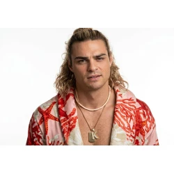 Ken Masters Street Fighter 2026 Coral Print Kimono Bathrobe