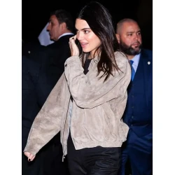 Kendall Jenner SNL Afterparty Bomber Jacket Kendall Jenner SNL Afterparty Bomber Jacket