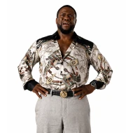 Kevin Hart 72 Hours 2026 Printed Satin Shirt