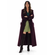 Kill Jackie 2026 Catherine Zeta Jones Burgundy Velvet Long Coat