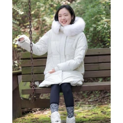 Kim Go Eun White Parker Jacket