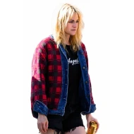 Kristen Stewart The Wrong Girls 2026 Reversible Plaid Denim Jacket