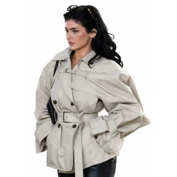 Kylie Jenner Cropped Coat