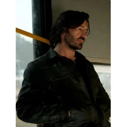 La Brea S02 Eoin Macken Black Leather Jacket