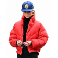 Lady Diana Red Puffer Jacket