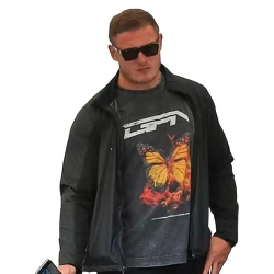 Land of Bad Luke Hemsworth Black Jacket