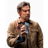 Last Seen 2026 Patrick Brammall Brown Cotton Jacket