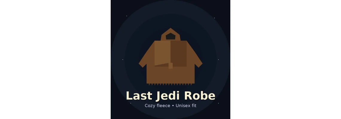 Last Jedi Robe Brown Fleece Hooded Unisex Jedi Bathrobe