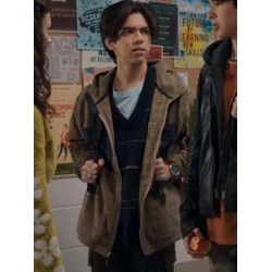 Lee Garcia My Life with the Walter Boys S01 Brown Hoodie Lee Garcia My Life with the Walter Boys S01 Brown Hoodie