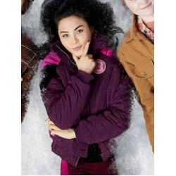 Let It Snow Kerry Hooded Purple Jacket Let It Snow Kerry Hooded Purple Jacket