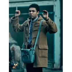 Levi This Town S01 Brown Hooded Coat Levi This Town S01 Brown Hooded Coat