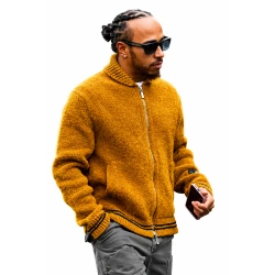 Lewis Hamilton Mustard Fleece Jacket