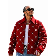 Lewis Hamilton Red Quilted Jacket