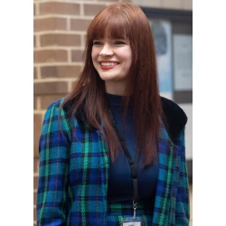 Libby Smallbone Dot Conner Checkered Blazer