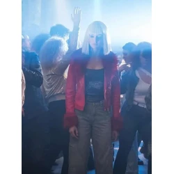 Lilly Krug April X Red Leather Jacket