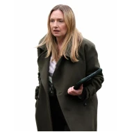 Line of Fire 2026 Hope Davis Olive Green Coat