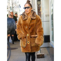 Live Concert Jennifer Lopez Faux Fur Coat