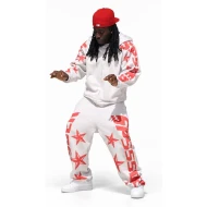 Livestream from Hell 2026 Kai Cenat White Printed Tracksuit