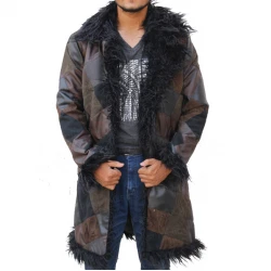 Long Leather Trench Coat