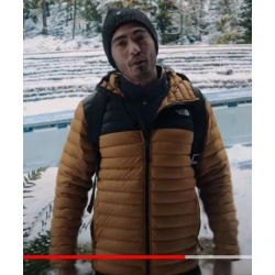 Love Hard Tag Orange Puffer Jacket