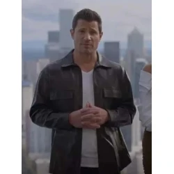 Love Is Blind Nick Lachey Black Leather Jacket