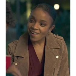 Love Victor Rachel Hilson Moto Jacket