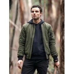 Lucas Hayes La Brea Green Bomber Jacket