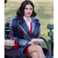 Lucy Hale Katy Keene Checked Coat Lucy Hale Katy Keene Checked Coat