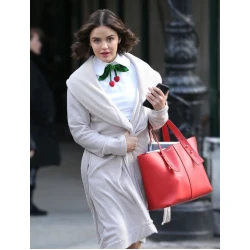 Lucy Hale Katy Keene White Wool Coat Lucy Hale Katy Keene White Wool Coat