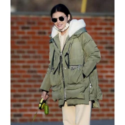 Lucy Hale The Hating Game Green Parka Lucy Hale The Hating Game Green Parka